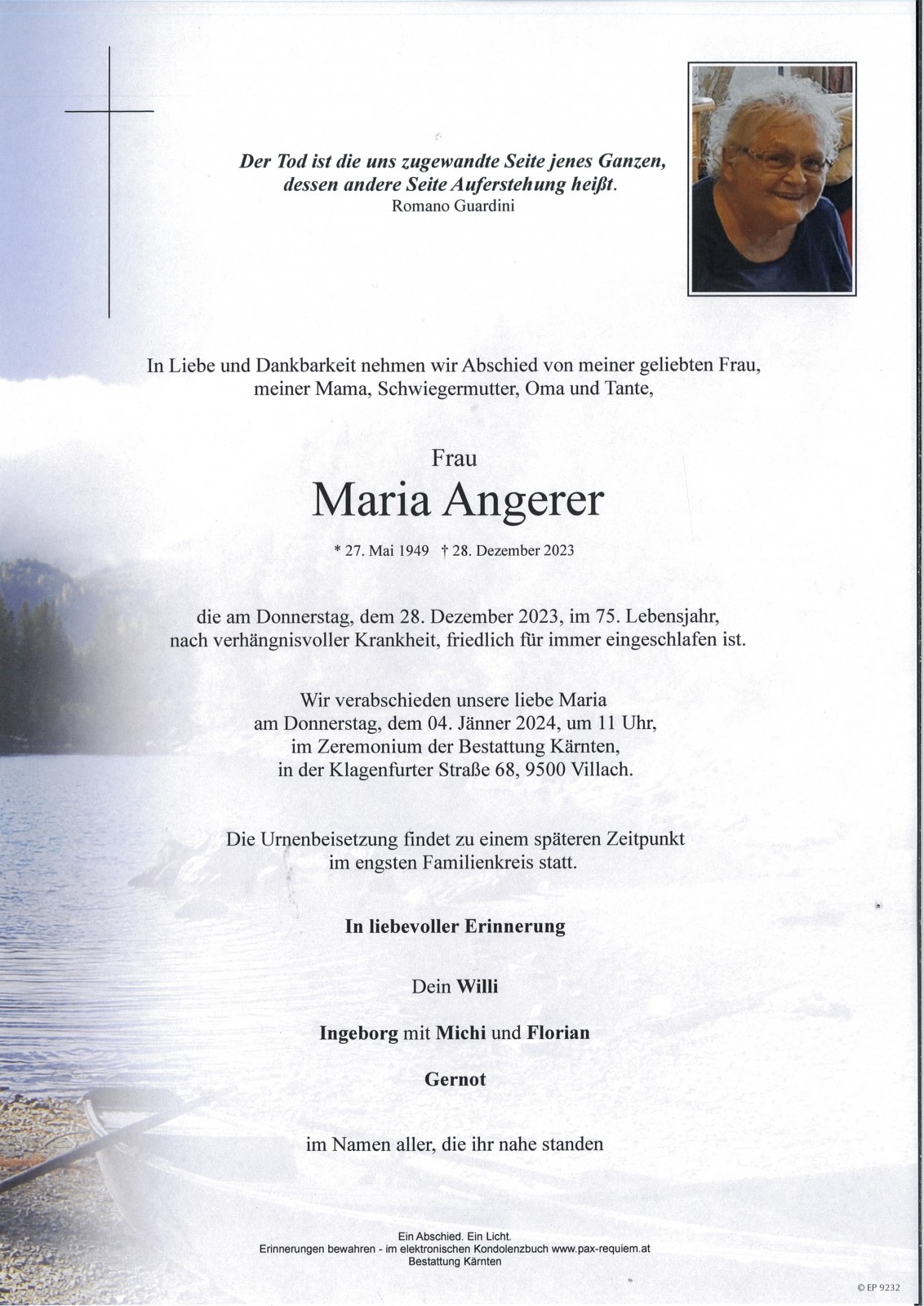 Parte Maria Angerer