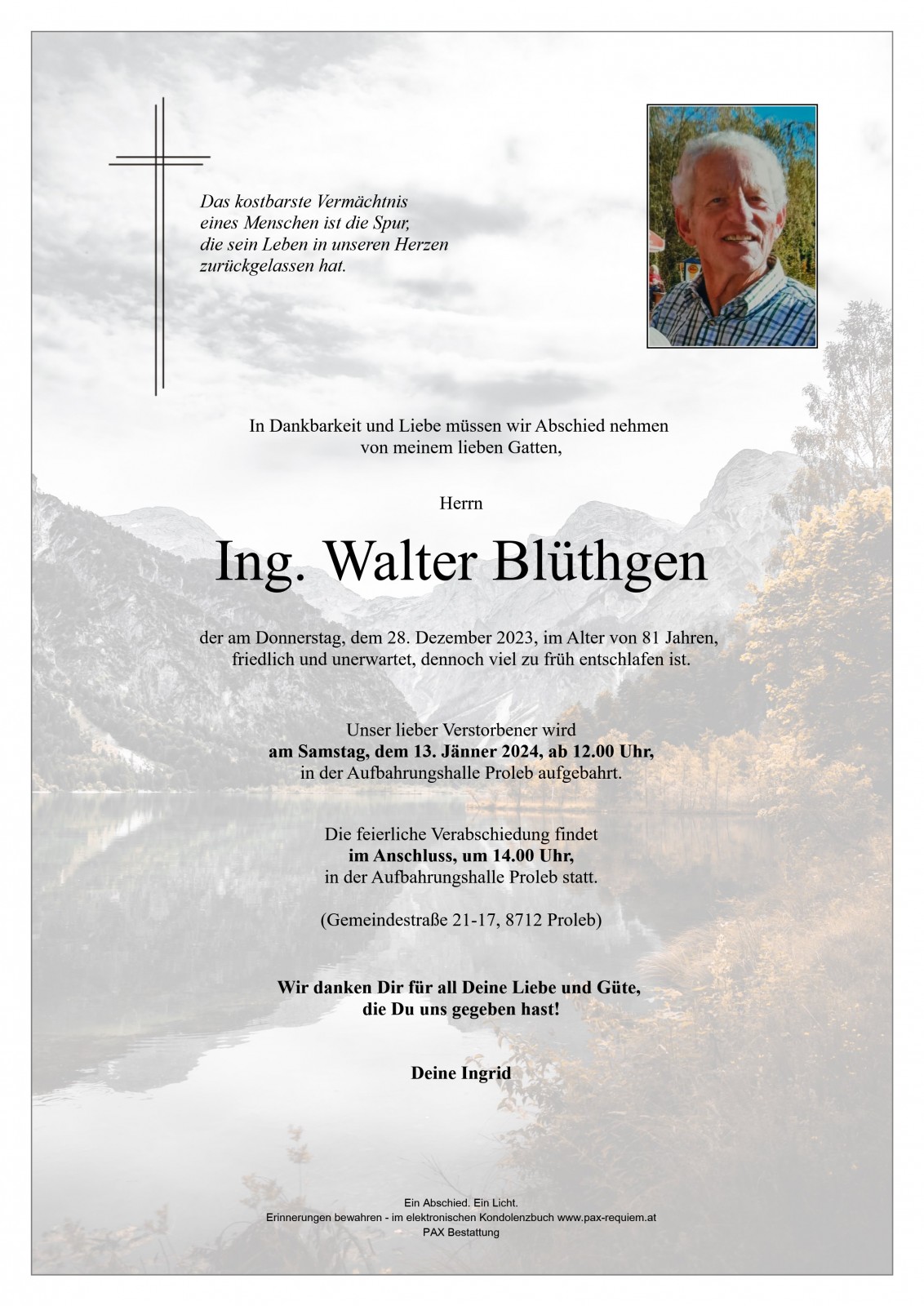 Parte Ing. Walter Blüthgen