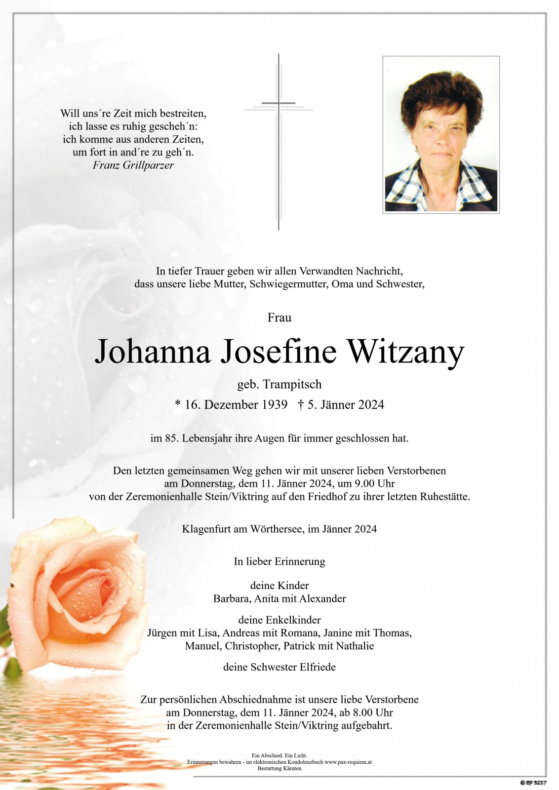 Parte Johanna Josefine Witzany