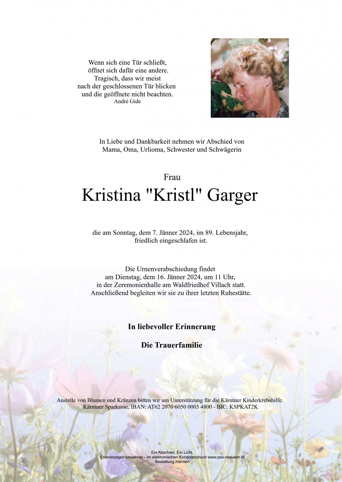 Parte Kristina "Kristl" Garger