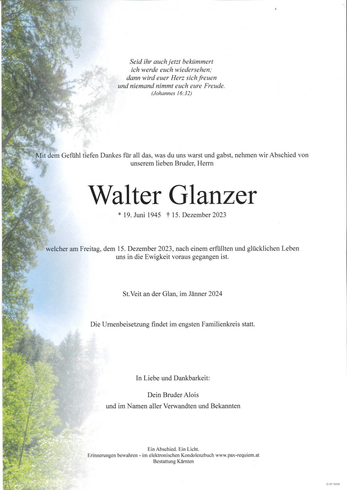 Parte Walter Glanzer