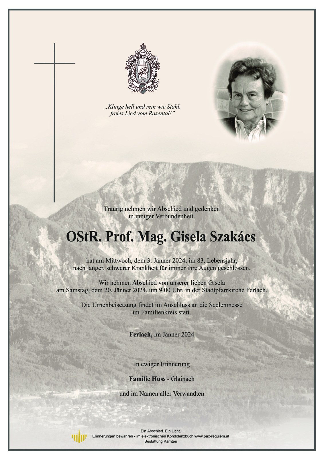 Parte OStR. Prof. Mag. Gisela Szakács