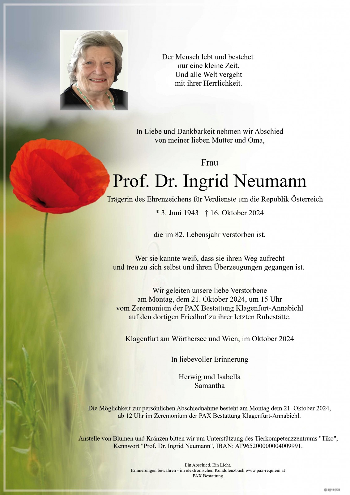 Parte Prof. Dr. Ingrid Neumann