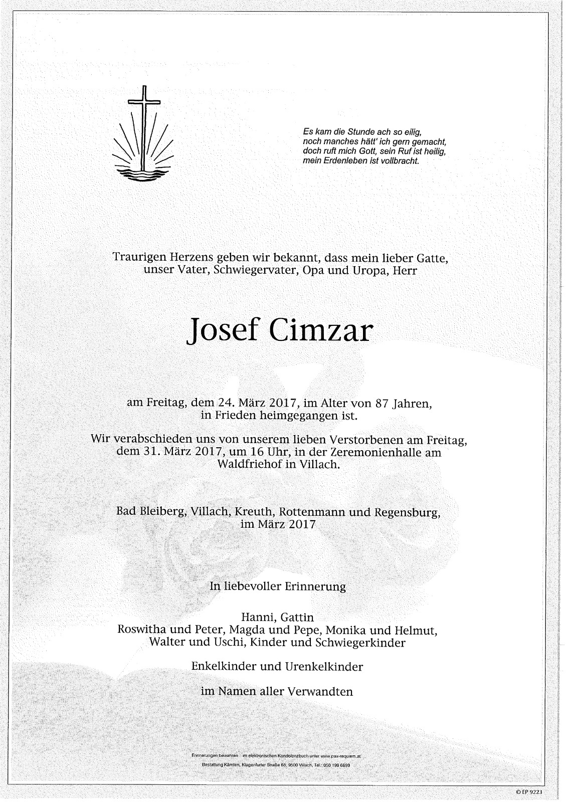 Parte Josef Cimzar