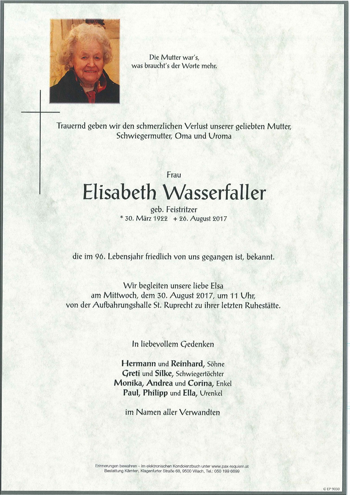 Parte Elisabeth Wasserfaller