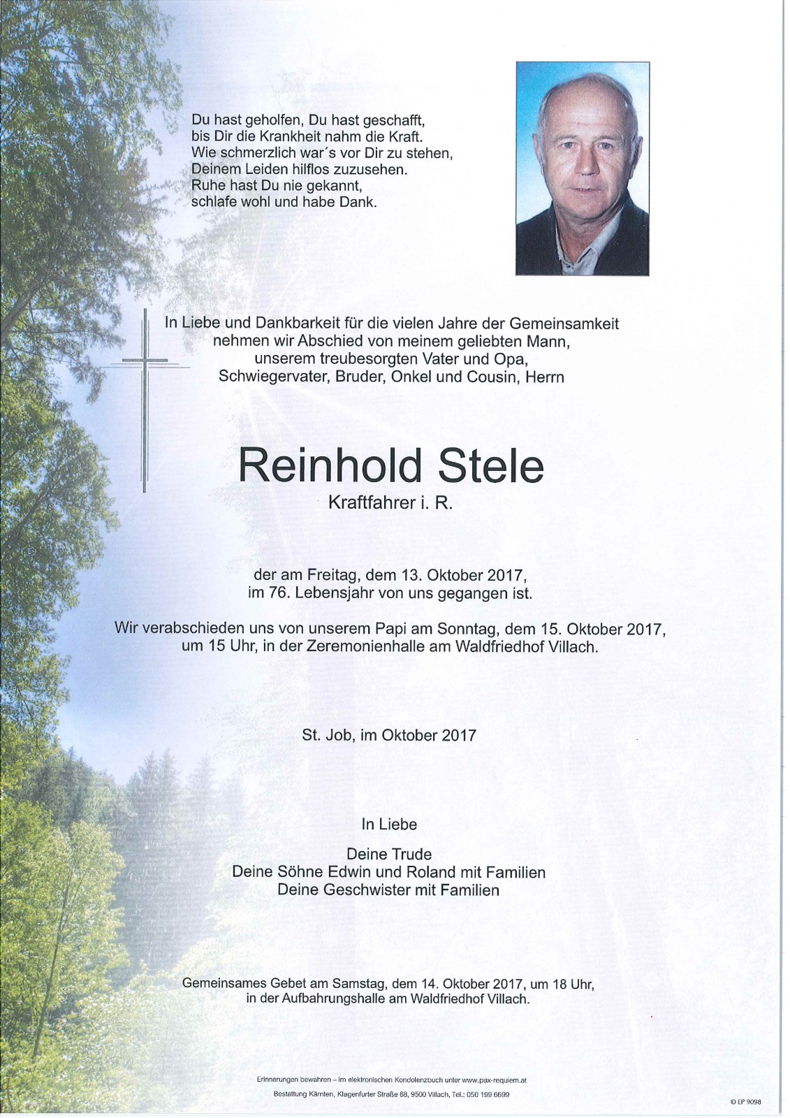 Parte Reinhold Stele