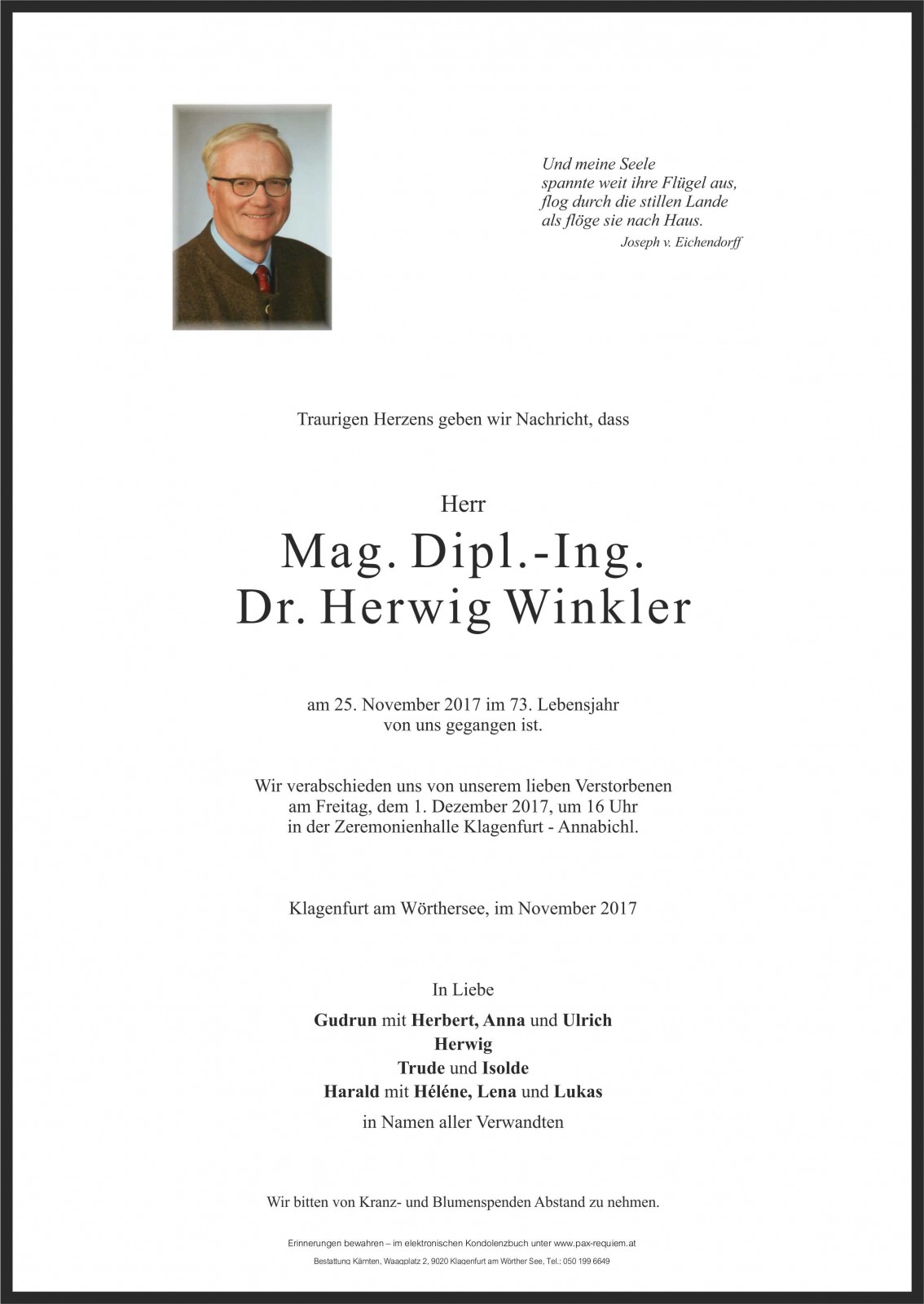 Parte Mag. Dipl.-Ing. Dr. Herwig Winkler